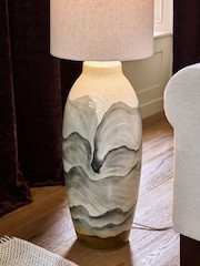 Ivory Clevedon Floor Lamp - Image 3 of 5