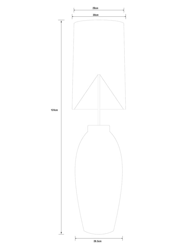 Ivory Clevedon Floor Lamp - Image 5 of 5 Ivory Clevedon Floor Lamp - Image 5 of 5