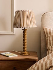 Ochre Yellow Barley Twist Table Lamp - Image 2 of 5