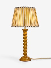 Ochre Yellow Barley Twist Table Lamp - Image 4 of 5