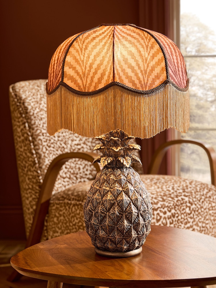 Brass Pineapple Table Lamp - Image 1 of 5 Brass Pineapple Table Lamp - Image 1 of 5