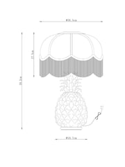 Brass Pineapple Table Lamp - Image 4 of 5