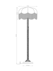 Brass Serpent Floor Lamp - Image 6 of 6