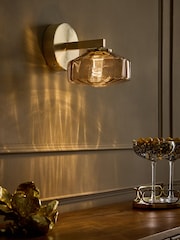 Chocolate Brown Rimini Rechargeable Wireless Wall Light - Image 1 of 6