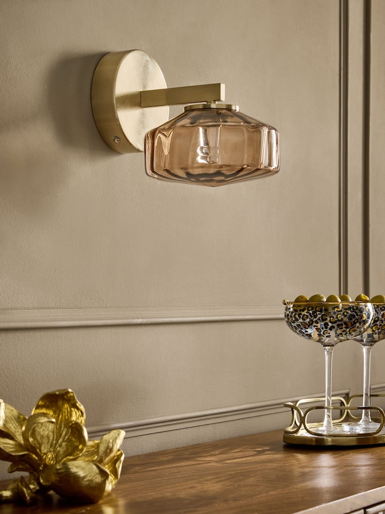 Chocolate Brown Rimini Rechargeable Wireless Wall Light - Image 2 of 6