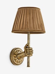 Amber Orange Velvet Velvet Pleated Lamp Shade - Image 6 of 6
