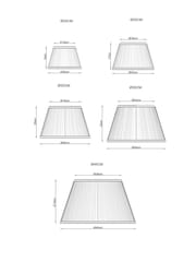 Green Floral Pleated Lamp Shade - Image 3 of 6