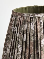 Green Floral Pleated Lamp Shade - Image 6 of 6