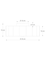 Natural Larson Small Flush Fitting Ceiling Light - Image 3 of 5