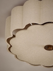 Natural Larson Small Flush Fitting Ceiling Light - Image 5 of 5