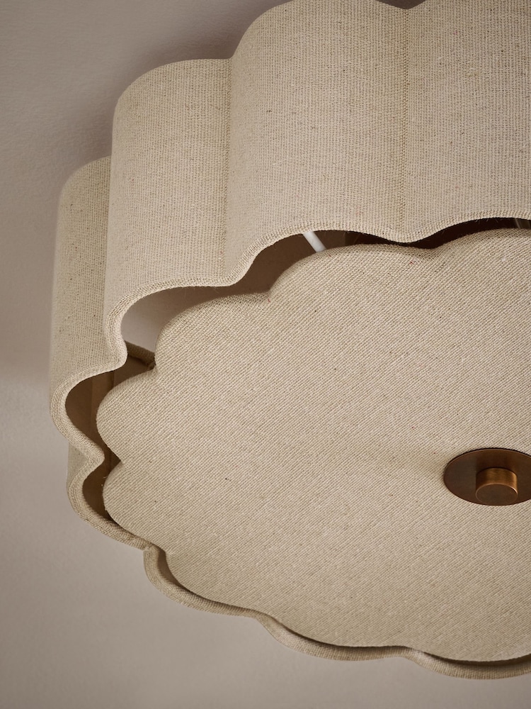 Natural Larson Small Flush Fitting Ceiling Light - Image 5 of 5 Natural Larson Small Flush Fitting Ceiling Light - Image 5 of 5