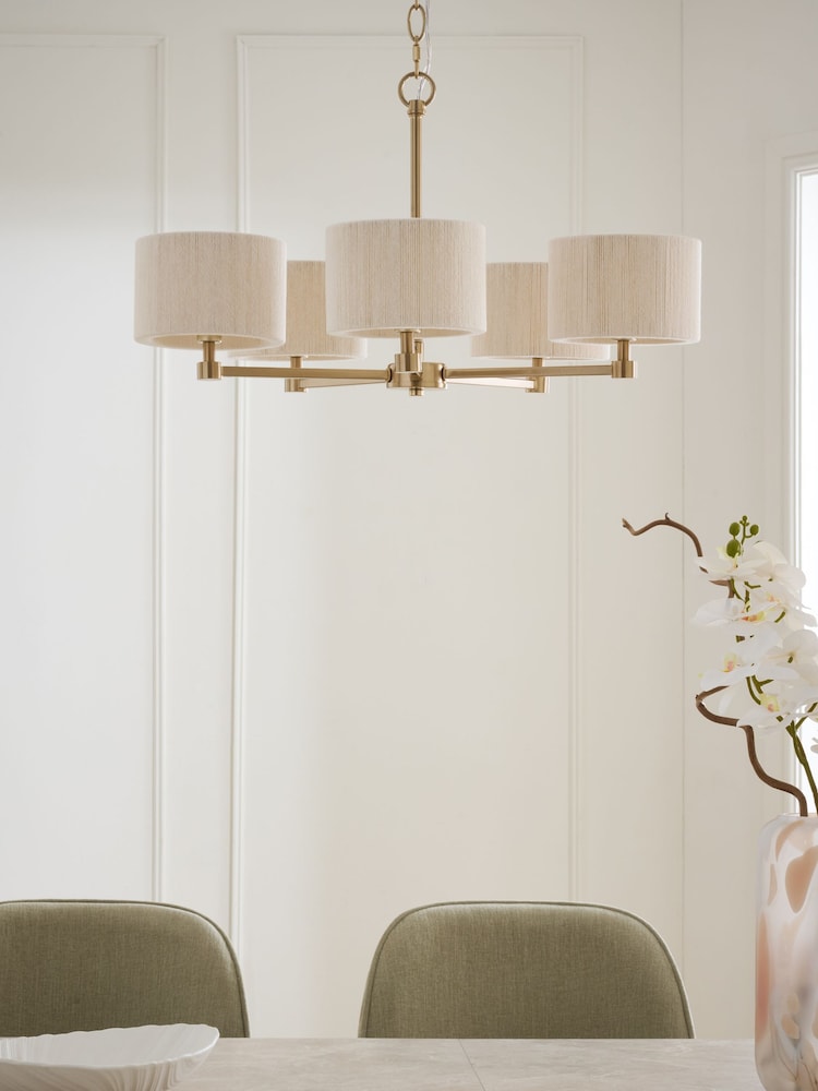 Ivory Yale Chandelier 5 Light Chandelier Ceiling Light - Image 2 of 5 Ivory Yale Chandelier 5 Light Chandelier Ceiling Light - Image 2 of 5