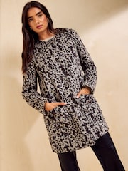Friends Like These Animal Printed Collarless Dolly Coat - Image 2 of 6