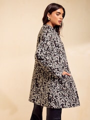 Friends Like These Animal Printed Collarless Dolly Coat - Image 5 of 6