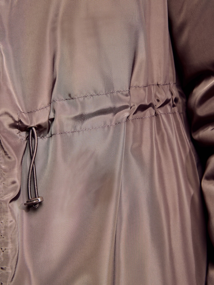 Friends Like These Mocha Brown Drawstring Padded Coat - Image 6 of 6