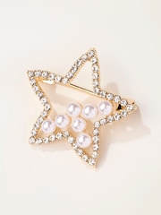 FatFace Gold Tone Star Brooch - Image 1 of 2