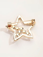 FatFace Gold Tone Star Brooch - Image 2 of 2