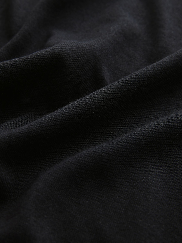 Black Tie Waist Midi T-Shirt Dress - Image 7 of 7
