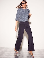 Friends Like These Navy Tinsel T-Shirt - Image 2 of 6