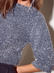 Friends Like These Navy Tinsel T-Shirt - Image 4 of 6