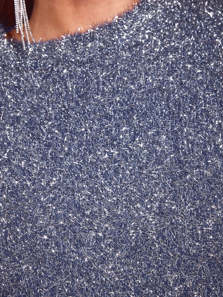 Friends Like These Navy Tinsel T-Shirt - Image 6 of 6
