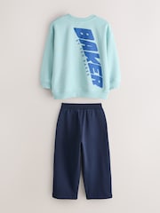 Baker by Ted Baker Oversized Graphic Sweatshirt and Wide Leg Joggers Set - Image 2 of 6