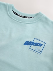 Baker by Ted Baker Oversized Graphic Sweatshirt and Wide Leg Joggers Set - Image 4 of 6