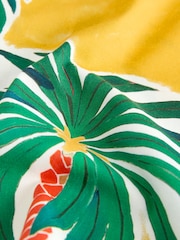 Ochre Yellow All Over Print Palms Short Sleeve Revere Collar Shirt (3-16yrs) - Image 4 of 4