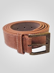 D555 DYLAN Contrast Stitch Faux Leather 3.8 Cm Width Belt - Imagen 2 de 5