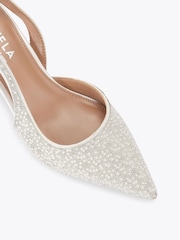 Carvela White Alina Sling Shoes - Image 5 of 5