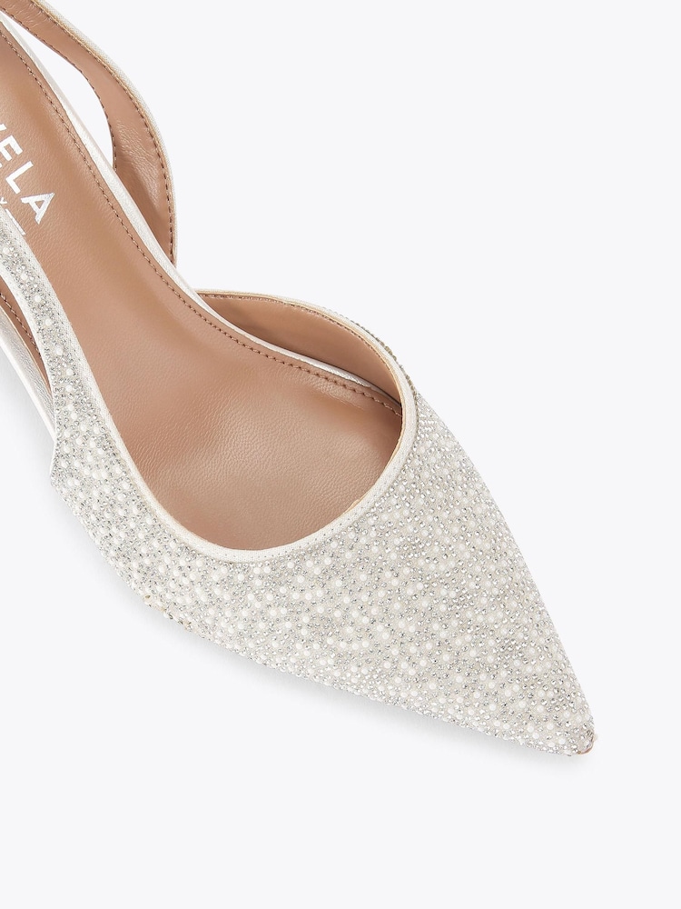 Carvela White Alina Sling Shoes - Image 5 of 5 Carvela White Alina Sling Shoes - Image 5 of 5