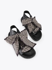 Carvela Black Sorrento Scarf Sandals - Image 2 of 4