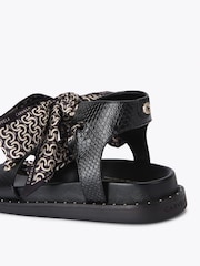 Carvela Black Sorrento Scarf Sandals - Image 3 of 4
