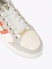 Carvela Orange Jive Lace Up Trainers - Image 4 of 4