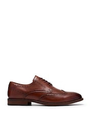 Clarks Brown Bowburn Tip Shoes - Image 1 of 6