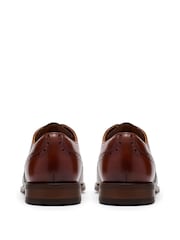 Clarks Brown Bowburn Tip Shoes - Image 5 of 6