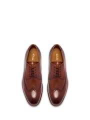 Clarks Brown Bowburn Tip Shoes - Image 6 of 6