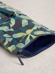 White Stuff Blue Alex Rubberised Backpack - Image 4 of 4