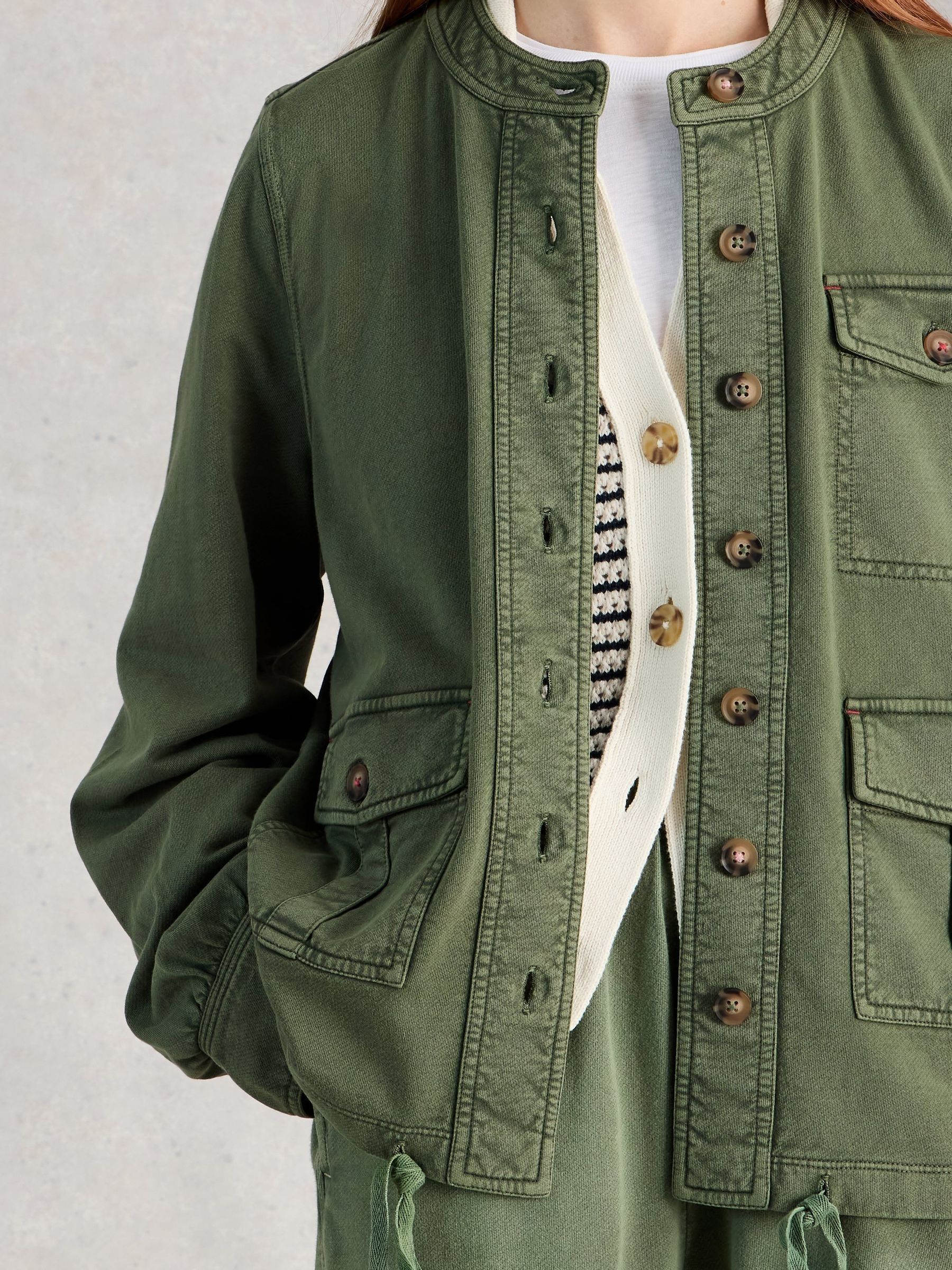 Comprar Chaqueta de jersey utilitaria de media manga de White