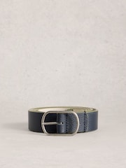 White Stuff Blue Reversible Leather Belt - Image 1 of 3