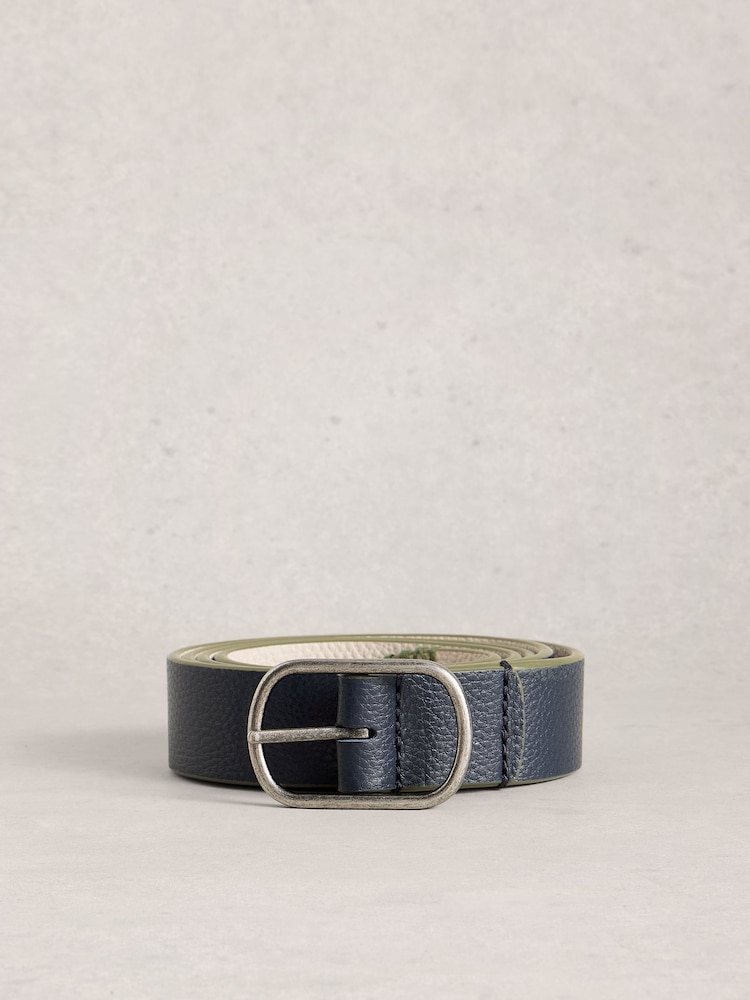White Stuff Blue Reversible Leather Belt - Image 1 of 3 White Stuff Blue Reversible Leather Belt - Image 1 of 3