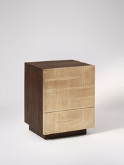 Swoon Mid Brown Piet Mango Wood One Door Bedside Table - Image 3 of 6
