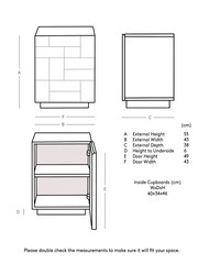 Swoon Mid Brown Piet Mango Wood One Door Bedside Table - Image 6 of 6