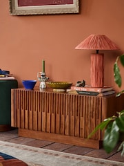 Swoon Mid Brown Hampstead Acacia Wood Media Unit - Image 1 of 6