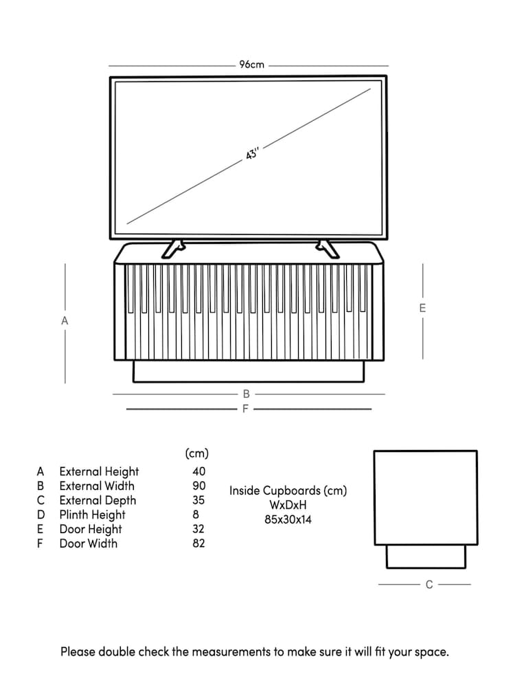 Swoon Mid Brown Hampstead Acacia Wood Media Unit - Image 6 of 6