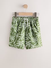 绿色叶 - 印花游泳短裤（3-16岁） - 图片1 / 4