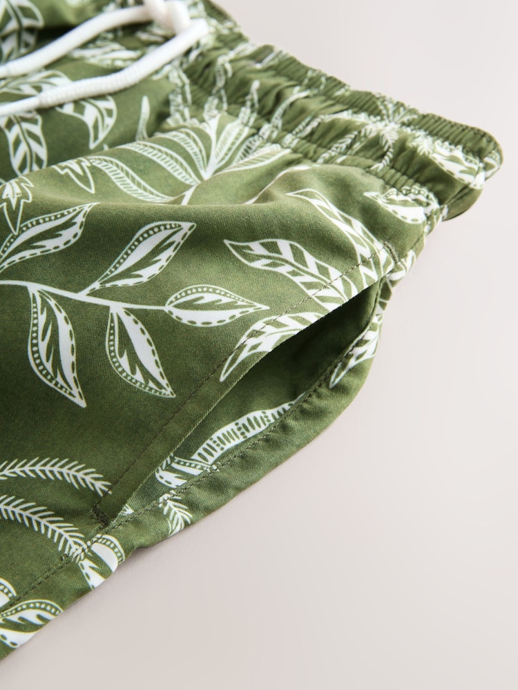 ស្លឹកបៃតង - ខោខ្លីហែលទឹកដែលបានបោះពុម្ព (3-16ឆ្នាំ) - រូបភាព 6 នៃ 6