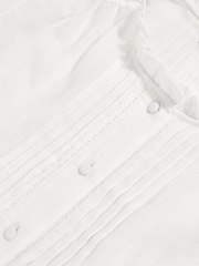 Reiss Ivory Aurelia Cotton Muslin Frill-Neck Top - Image 6 of 6