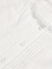 Reiss Ivory Aurelia Cotton Cheesecloth Pleated Top - Image 7 of 7