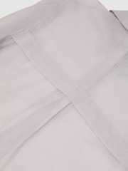 Reiss Blue Ally Sheer Striped Long-Sleeve Shirt - Image 7 of 7